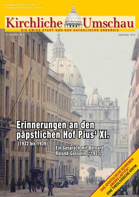 Cover der Kirchlichen Umschau September 2016